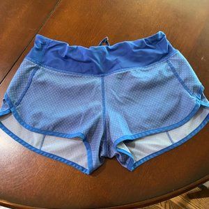 Lululemon Blue Speed Short Size 4